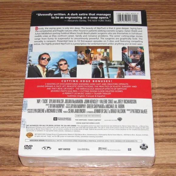 NIP/TUCK (DVD) Complete First Season 32260~SEALED! - Picture 2 of 2